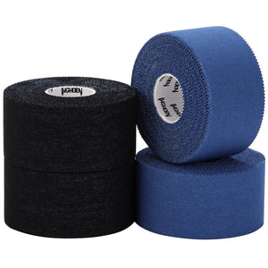 EZ-Tear Athletic Sports Tape, 1.5-Inch x 45-feet, 4-Rolls (Black & Blue)