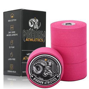 EZ-Tear Athletic Sports Tape, 1.5-Inch x 45-feet, 4-Rolls (Pink)